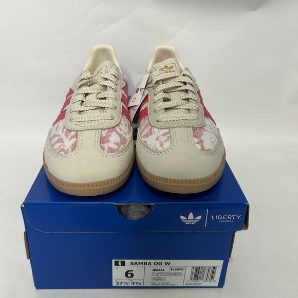 Adidas Samba OG X Liberty London - “Better Scarlet” JR8841 - Picture 2 of 5